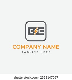 BE volt logo design with vector concept