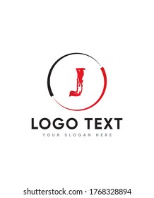 Be wild brush style letter type J logo template, Vector logo for business and company identity 