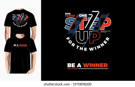 be a winner slogan typography, tee shirt graphics, vectors,etc.
