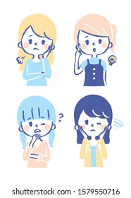 to be worried about something