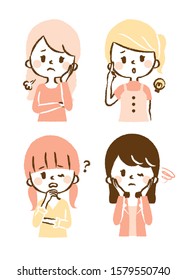 to be worried about something