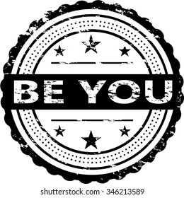 Be You Grunge Stamp