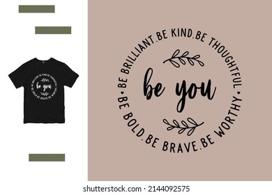 be you t shirt design