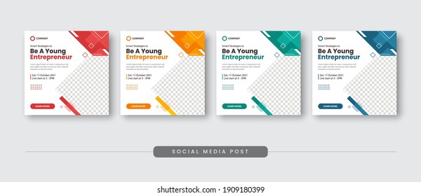 Be A Young Entrepreneur Social Media Post Template