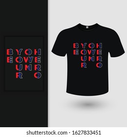 Be Your Own Hero Typography T-shirt Design Vector