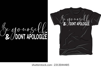 be yourself, and dont apologize, be you, boho, teen, girl, cut file,  eps, Silhouette Cricut, download