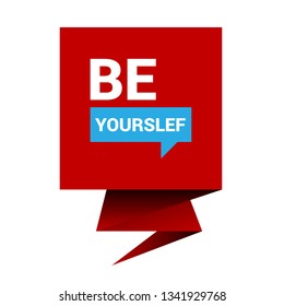 Be Yourself label