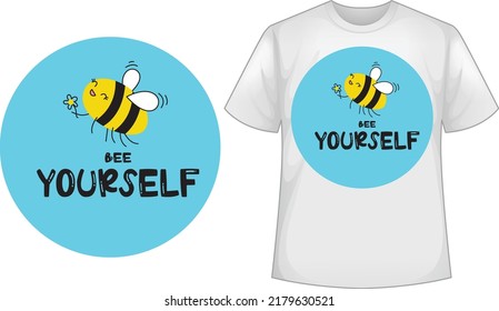 Be Yourself T Shirt Design Vector Files