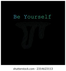 Be Yourself Typography Patch V78 Patch Streetwear, Urban Design Black and White Colors Patch Commercial Use