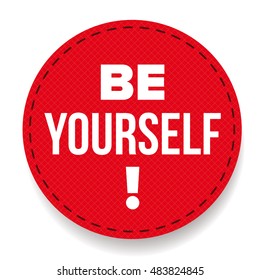 Be Yourself vector labbel