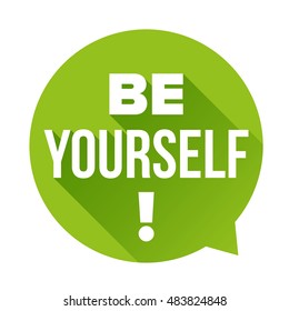 Be Yourself vector labbel