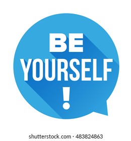 Be Yourself vector labbel