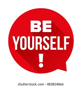 Be Yourself vector labbel