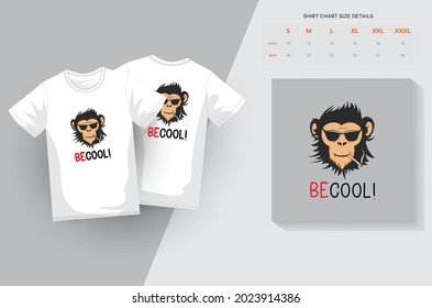 be_cool_t_shirt_design stylish t-shirt and apparel trendy design. typography, print, vector illustration. Global swatches.