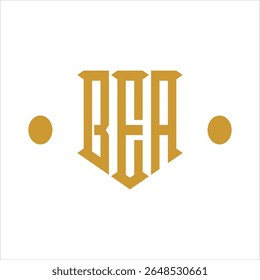 BEA three letter logo design template