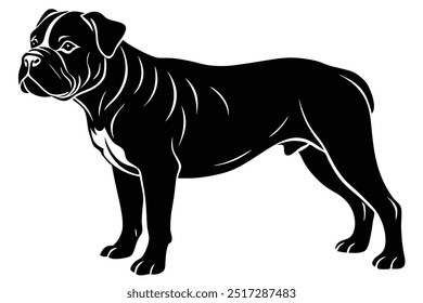 beabull creative dog silhouette vector art . This is an editable and printable vector eps file.