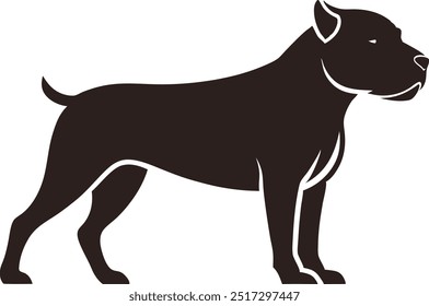 Beabull Arte vectorial de silueta de perro. Este es un archivo de Vector eps editable e imprimible.