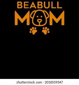 beabull mom funny dog owner animal pet lover ladie art vector design illustration print poster