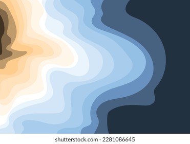 Beach abstract background template for travel business,brochure,poster,website.
