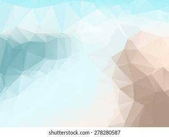 beach abstract polygonal Geometric background,Vector