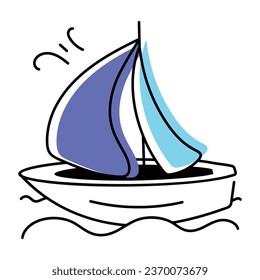 Beach Accessories Hand Drawn Icon