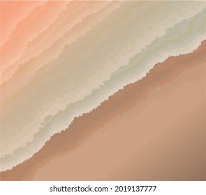 beach aerial view vector with waves