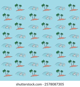 BEACH ALLOVER PRINT - SUMMER ALLOVER PRINT
