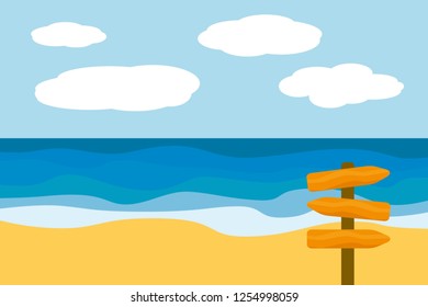 beach backgroud vector editable