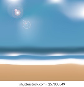Beach Background EPS 10 vector royalty free stock illustration for greeting card, ad, promotion, poster, flier, blog, article, social media, marketing