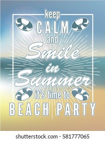 beach background flyer print