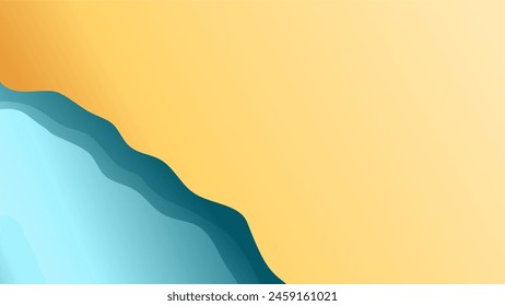 beach background with gradient on the water and beach