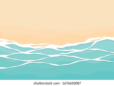 Beach background illustration, summer image