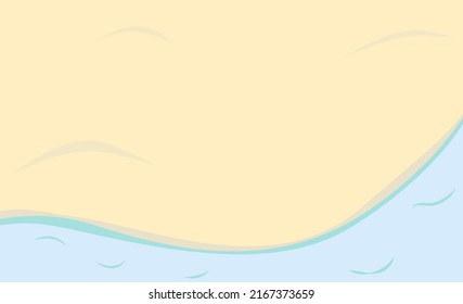 Beach background for print or web use. Seaside with sandy beach view from above.