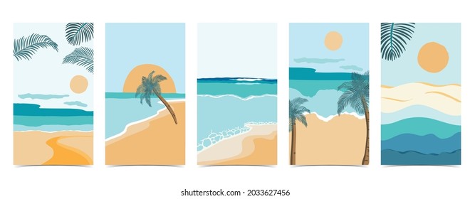 beach background for social media with sky,sand,sun