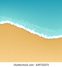 Beach background. Vector illustration.