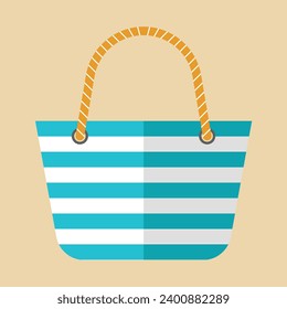 Dibujo vectorial plano de Beach Bag