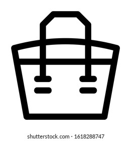 beach bag icon isolated sign symbol vector illustration - high quality black style vector icons
