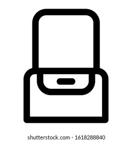 beach bag icon isolated sign symbol vector illustration - high quality black style vector icons
