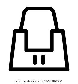 beach bag icon isolated sign symbol vector illustration - high quality black style vector icons
