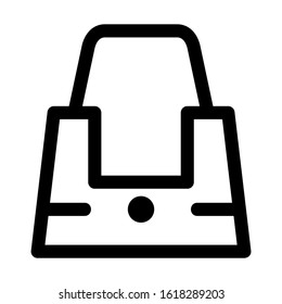 beach bag icon isolated sign symbol vector illustration - high quality black style vector icons
