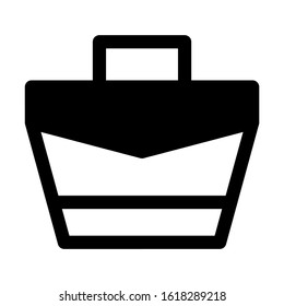 beach bag icon isolated sign symbol vector illustration - high quality black style vector icons
