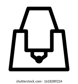 beach bag icon isolated sign symbol vector illustration - high quality black style vector icons
