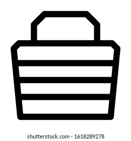 beach bag icon isolated sign symbol vector illustration - high quality black style vector icons

