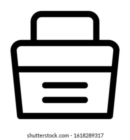 beach bag icon isolated sign symbol vector illustration - high quality black style vector icons
