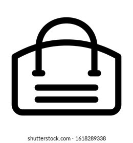 beach bag icon isolated sign symbol vector illustration - high quality black style vector icons

