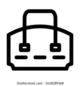 beach bag icon isolated sign symbol vector illustration - high quality black style vector icons
