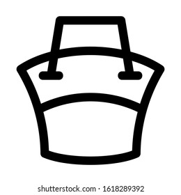 beach bag icon isolated sign symbol vector illustration - high quality black style vector icons
