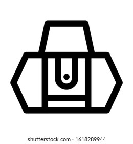 beach bag icon isolated sign symbol vector illustration - high quality black style vector icons
