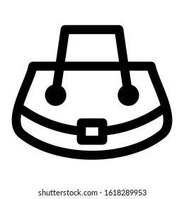 beach bag icon isolated sign symbol vector illustration - high quality black style vector icons
