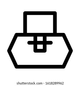 beach bag icon isolated sign symbol vector illustration - high quality black style vector icons
